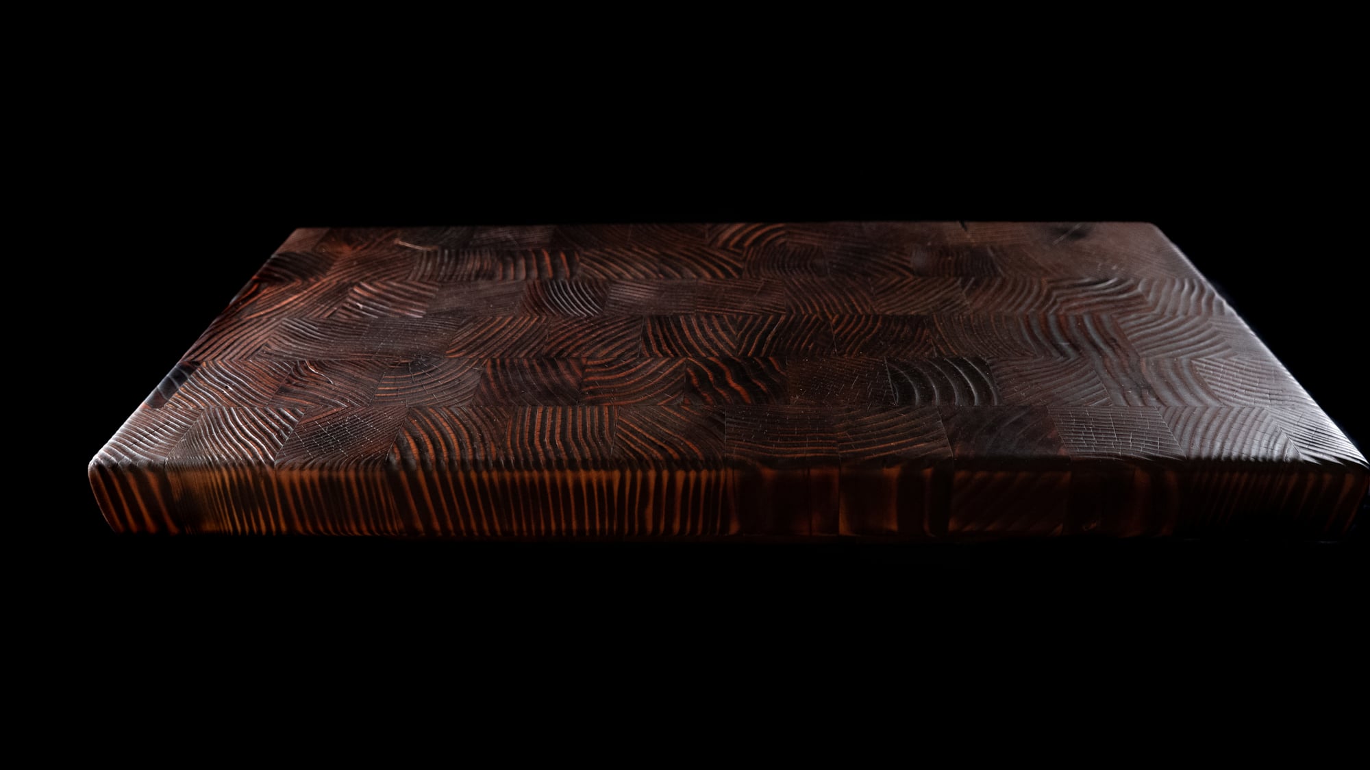 stained board front